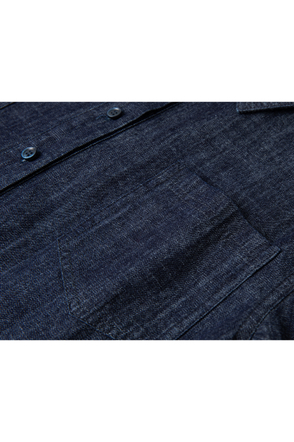 Pure Cotton Lapel Denim Dress