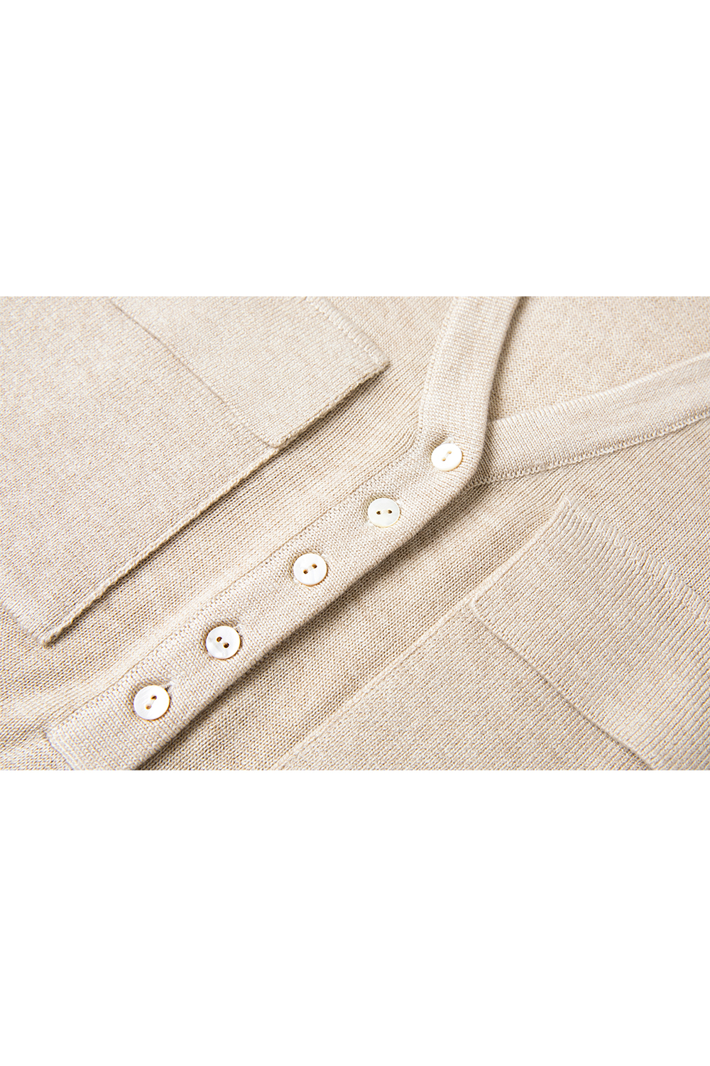 Lapel V-Neck Sweater