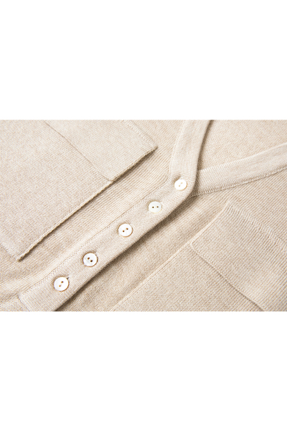 Lapel V-Neck Sweater