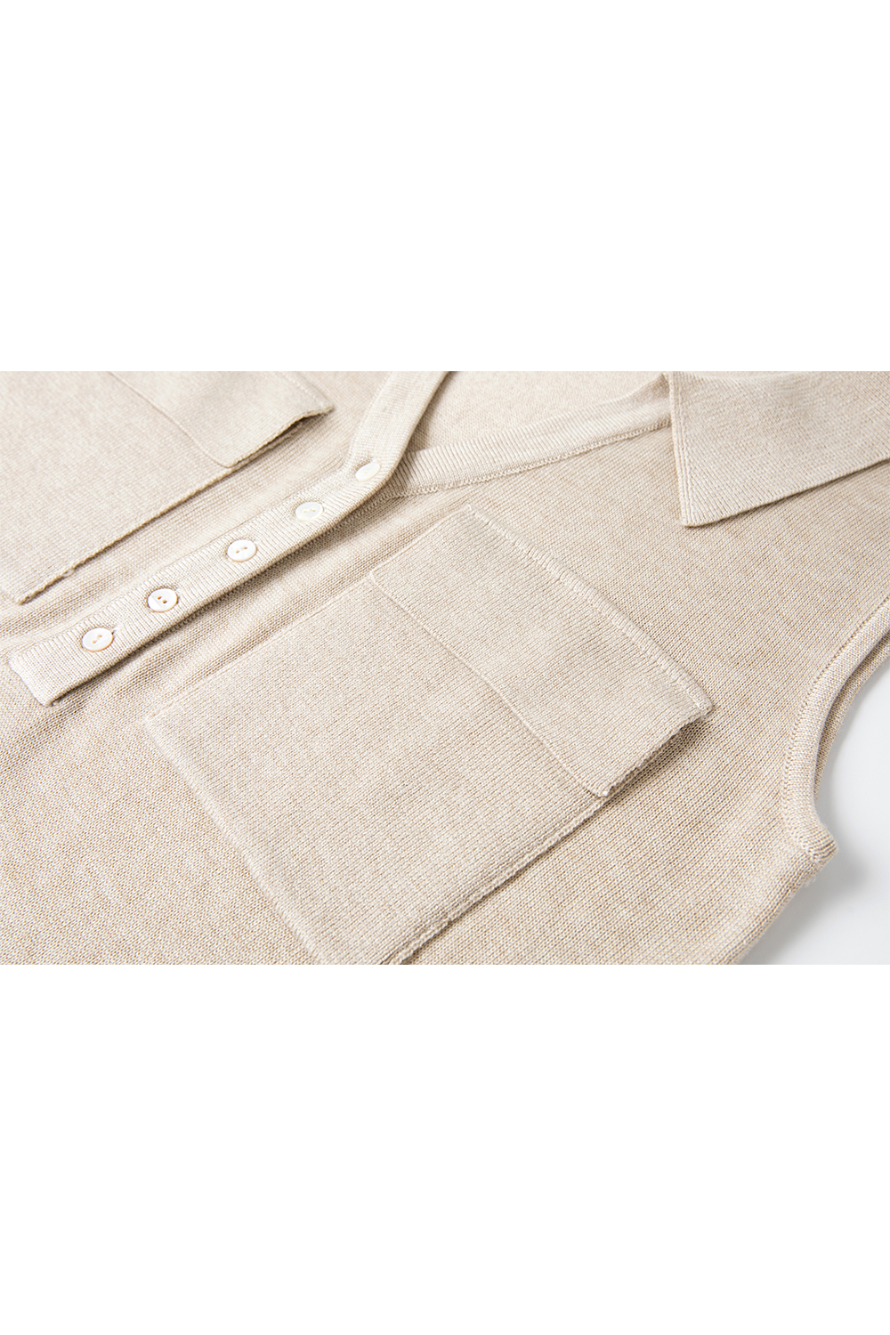 Lapel V-Neck Sweater