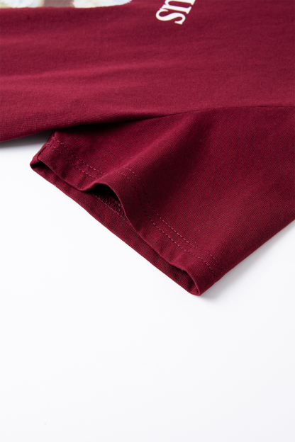 Round Neck Printed Loose T-Shirt