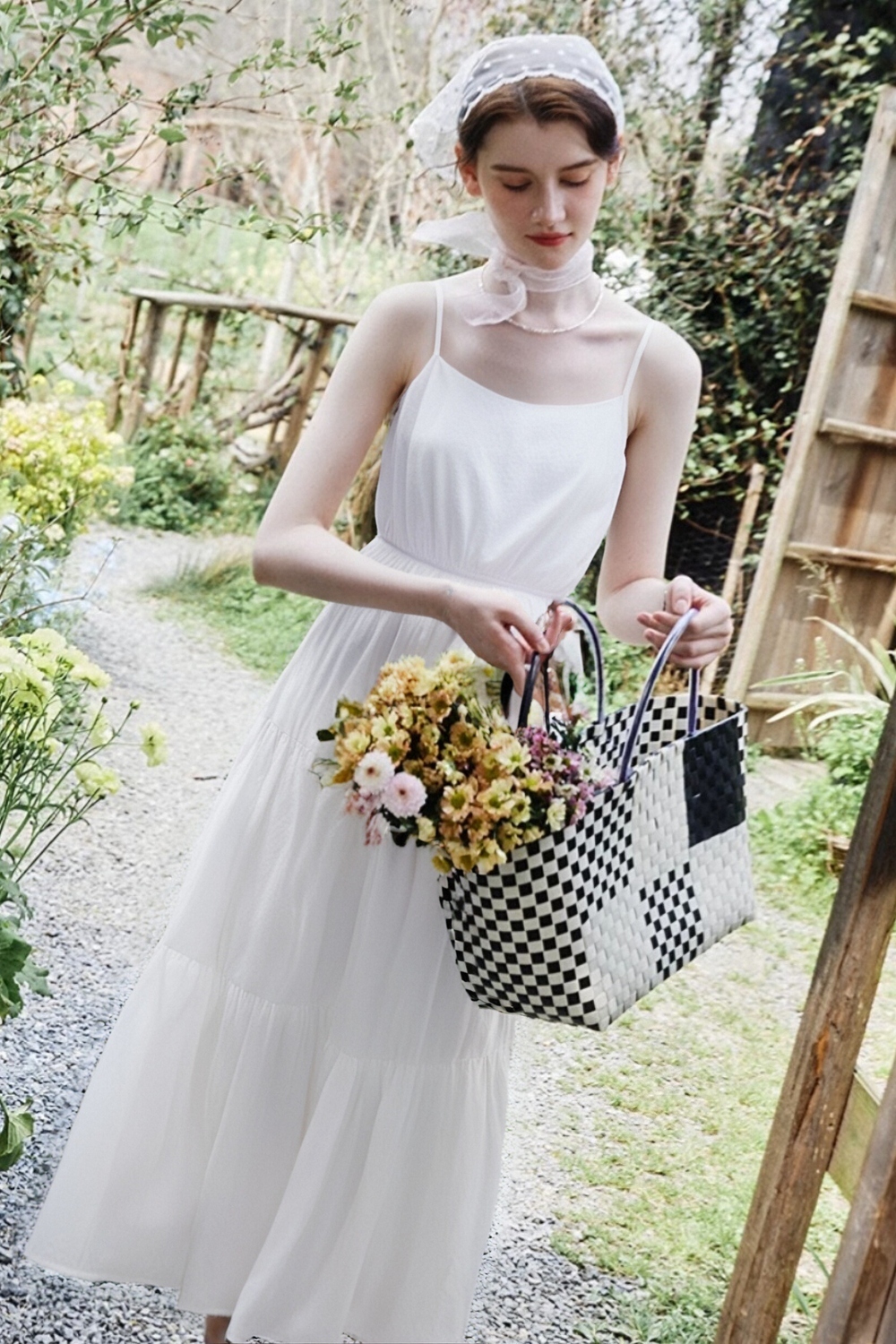 Elegant Suspender Dress