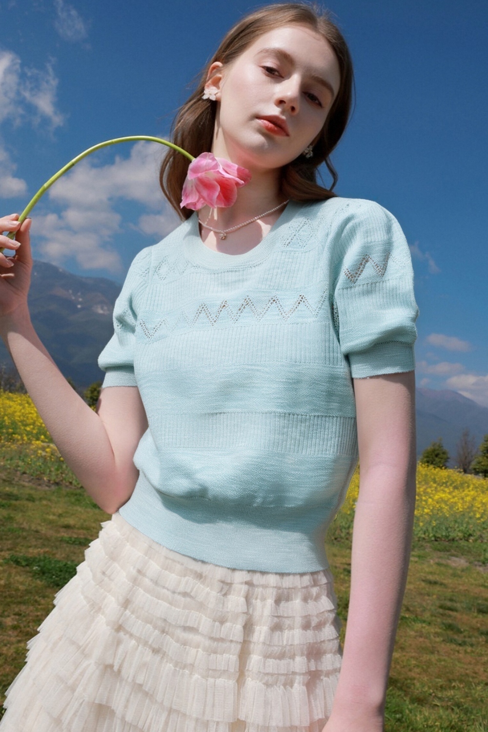 Elegant Hollow Sweater