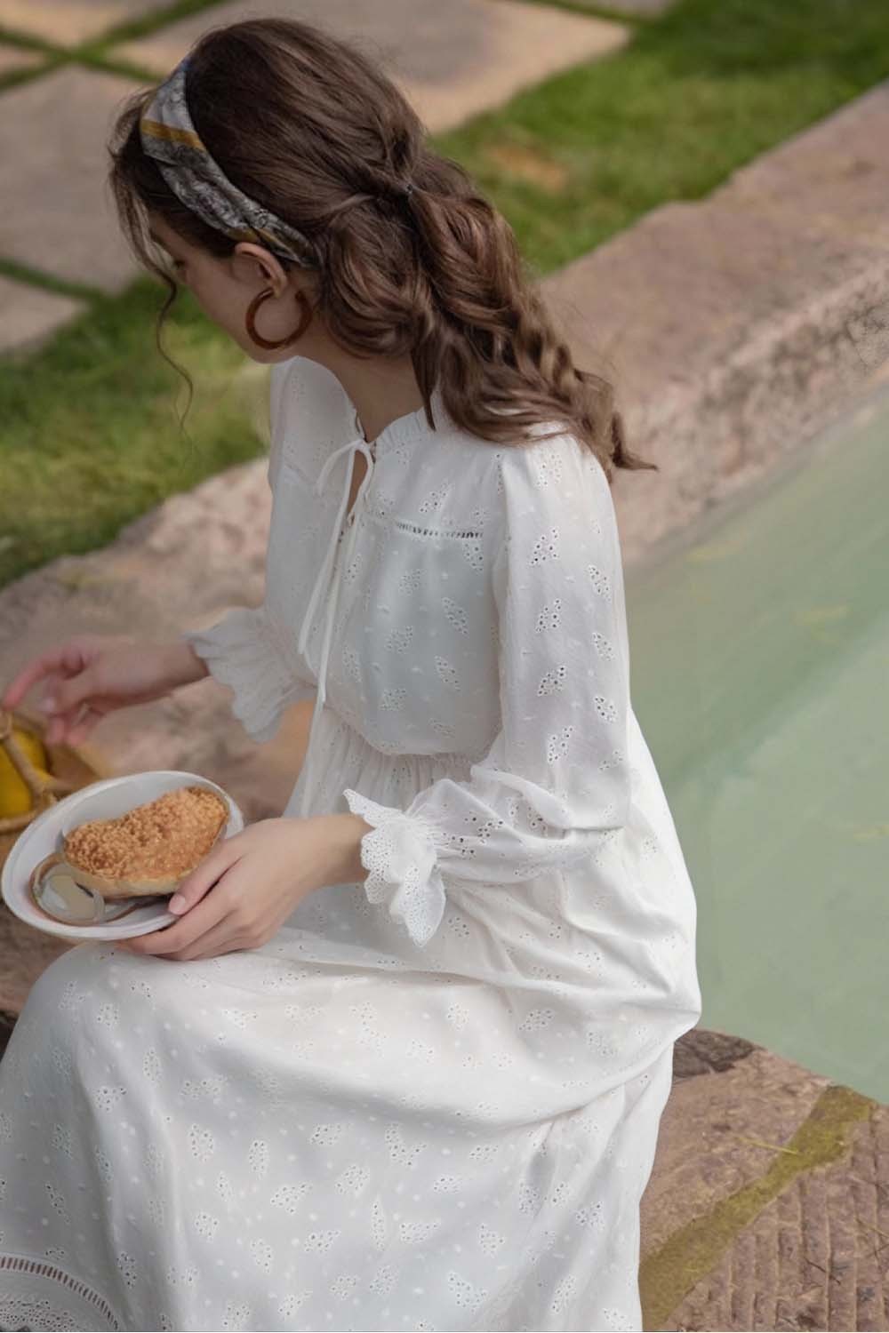 Vacation Embroidered Dress