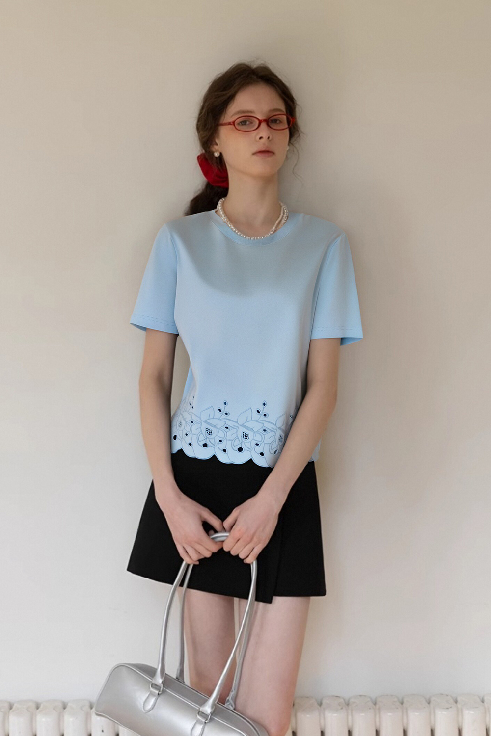 Soft Lace Long-Sleeved T-Shirt