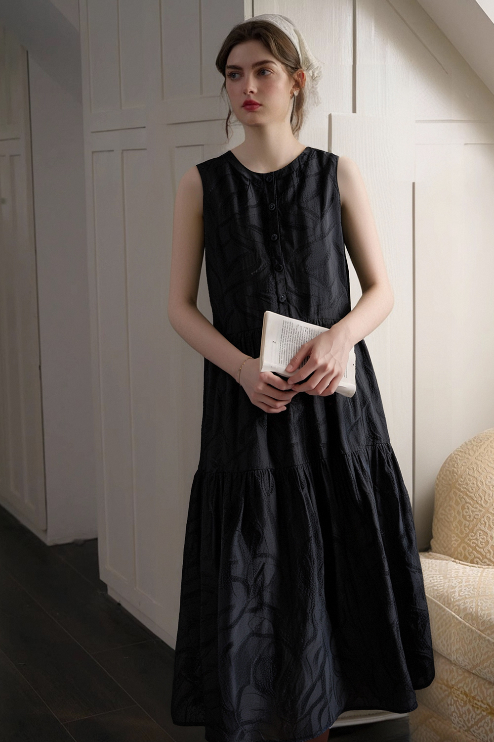 Lyocell Texture Loose Dress