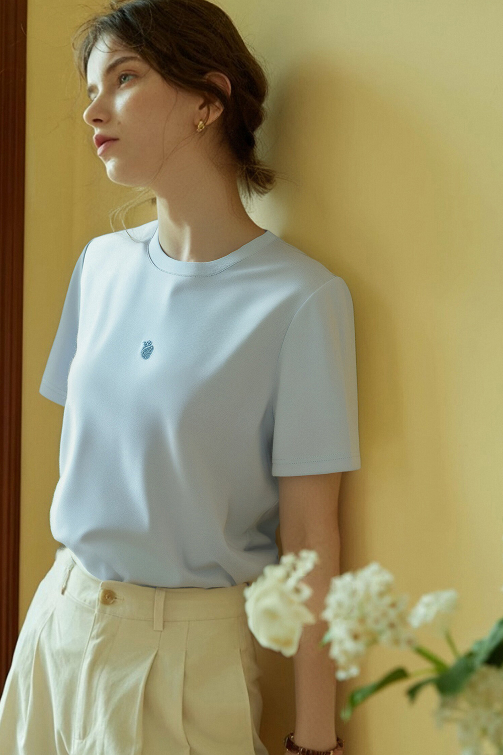 100% Cotton 3D Embroidered T-Shirt