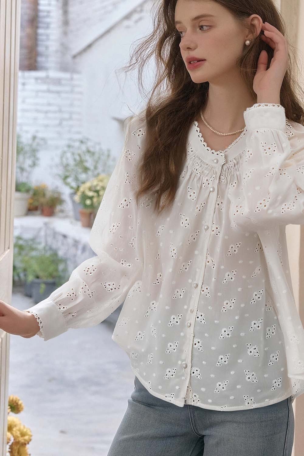 Cotton Embroidered Shirt