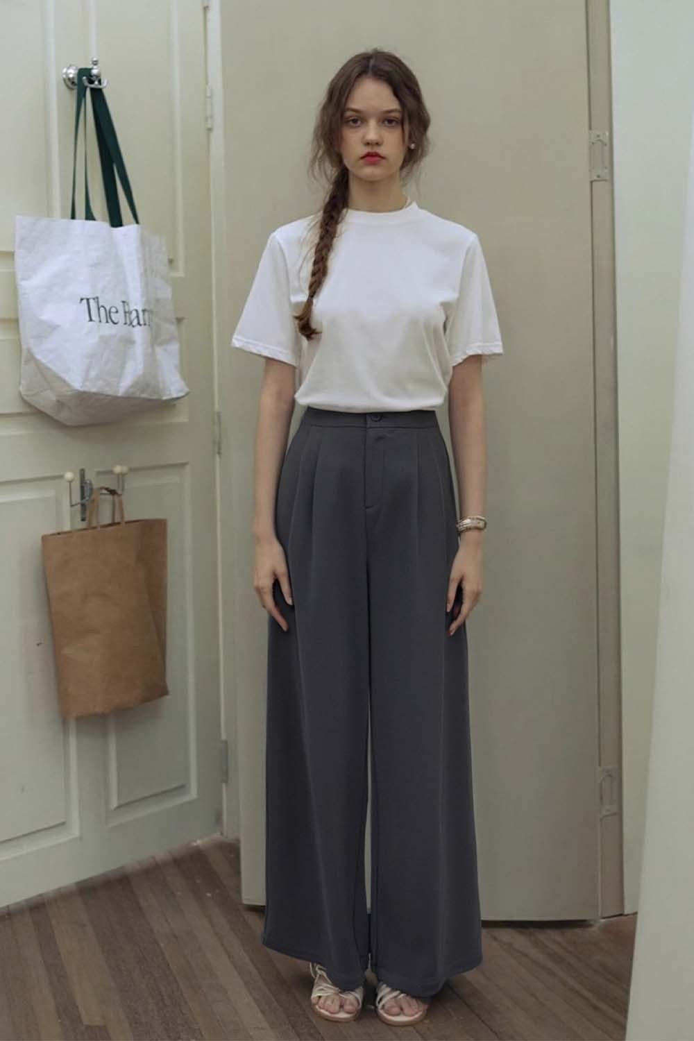 Casual Wide-Leg Trousers
