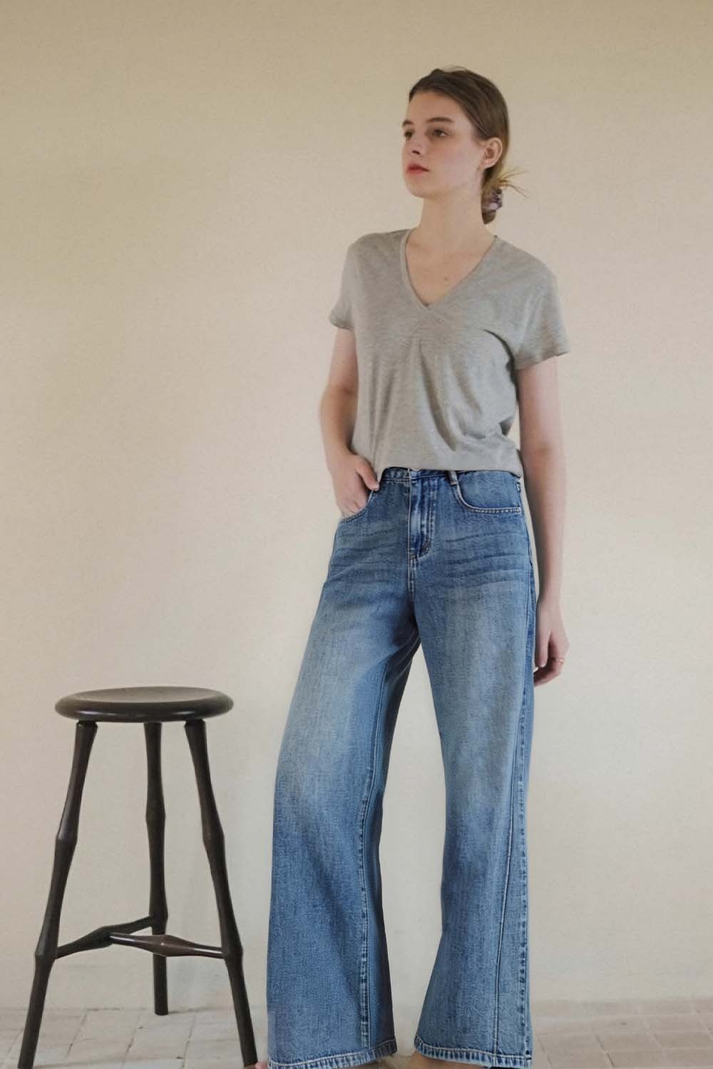 High Waist Wide Leg Jeans