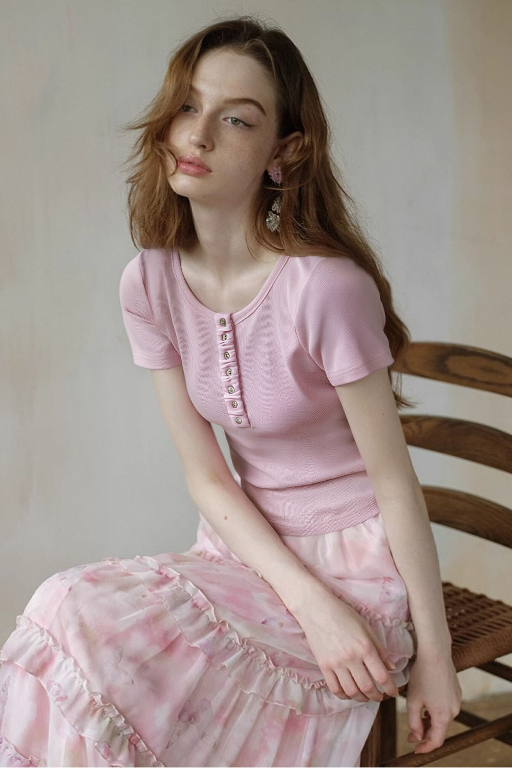 Fashion Casual Straight T-Shirt
