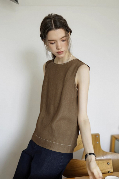 Cross Hollow Design Vest