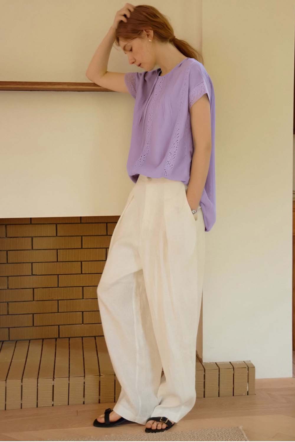 Cotton And Linen Blend Loose Shirt