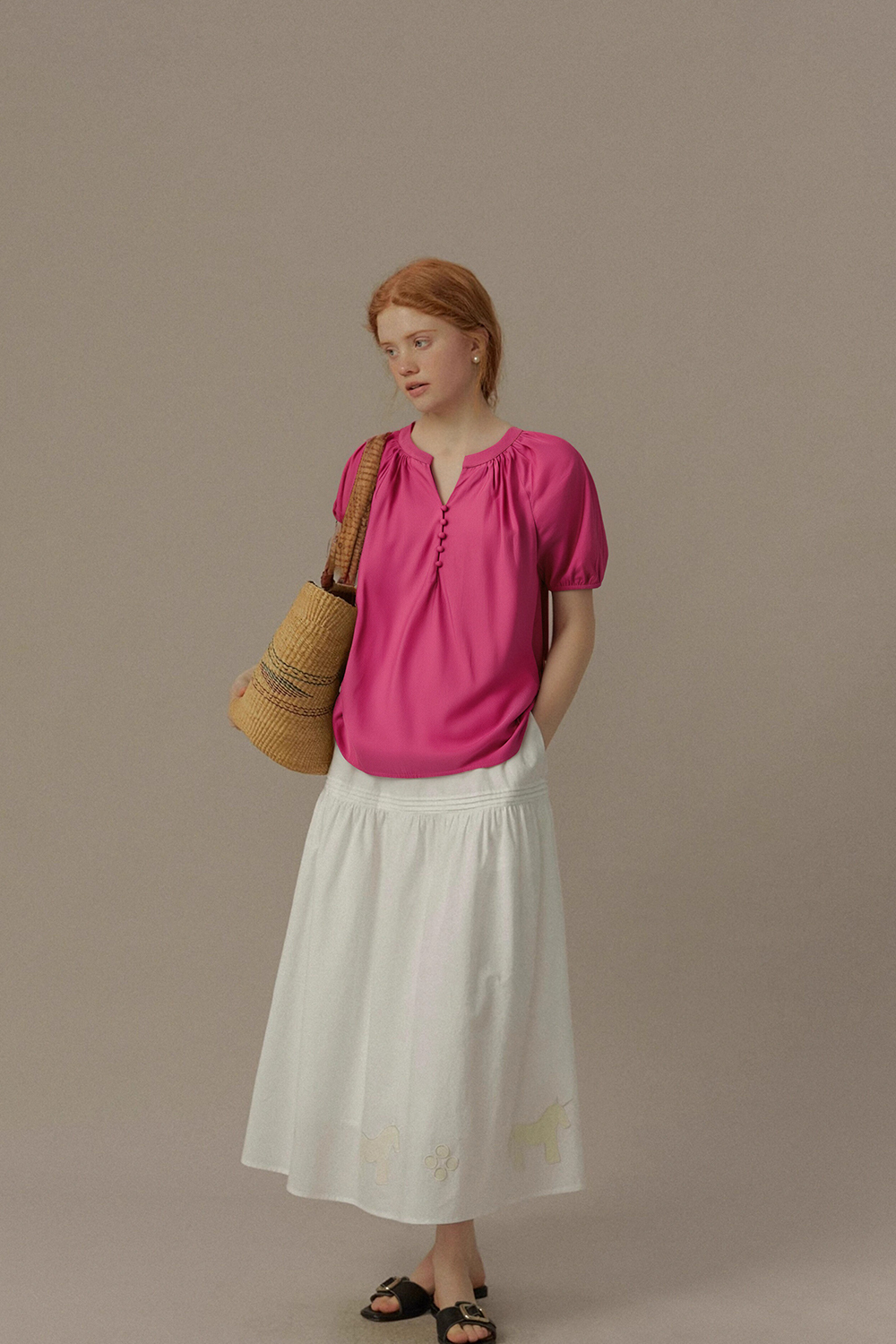 Light And Flowy Solid Color Shirt