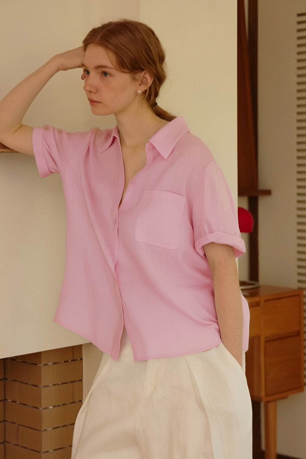Casual And Elegant Cotton And Linen Shirt