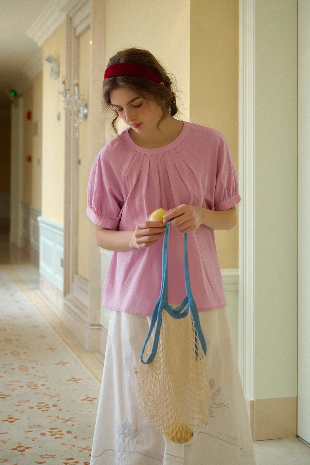 Pleated Collar Shirt