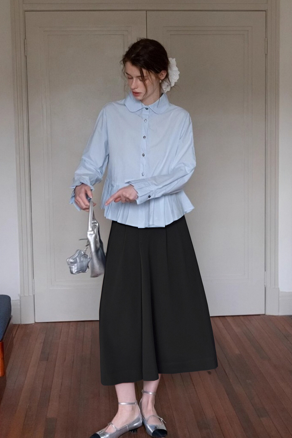 100% Cotton Loose Skirt Pants