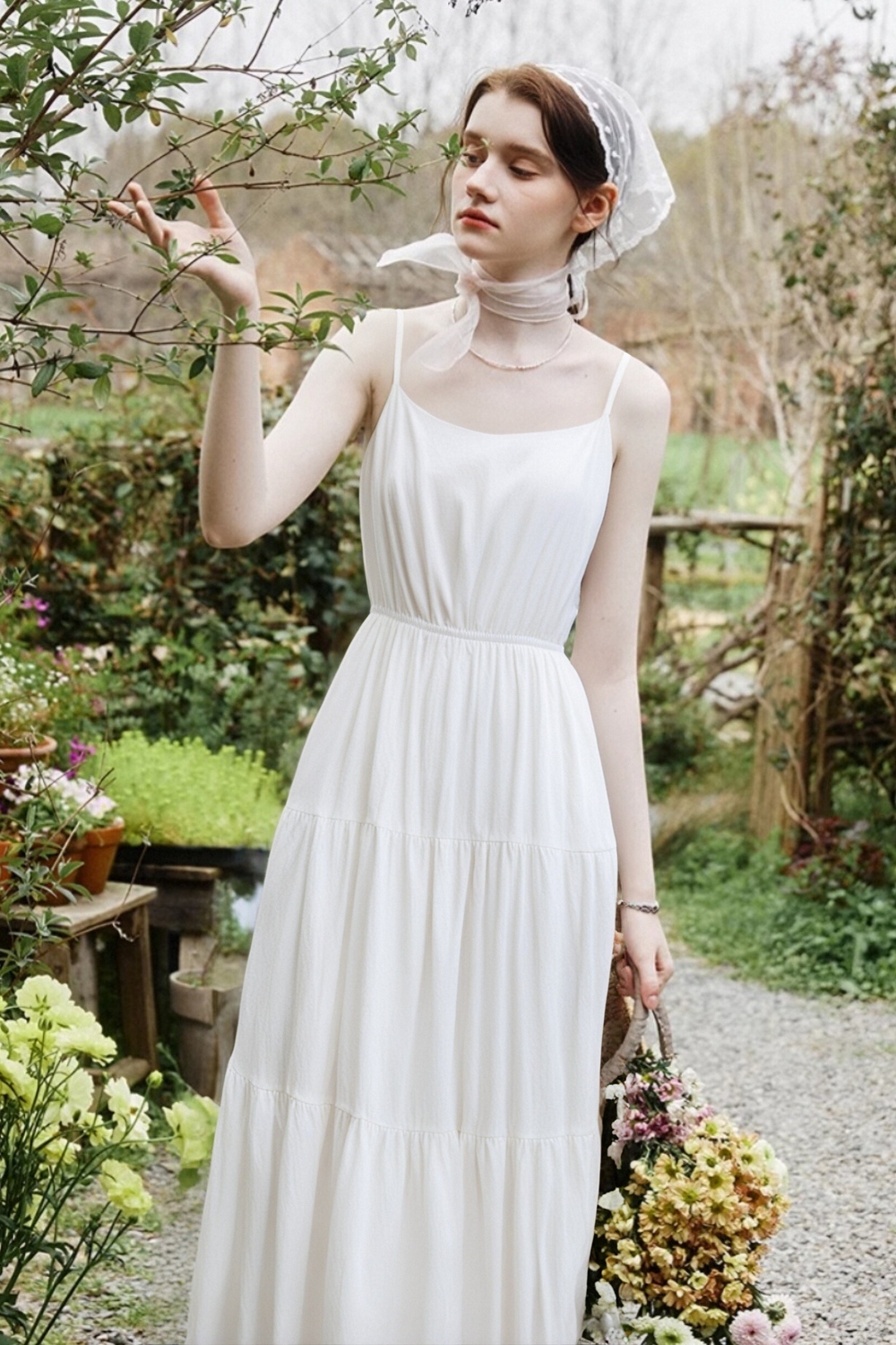 Elegant Suspender Dress