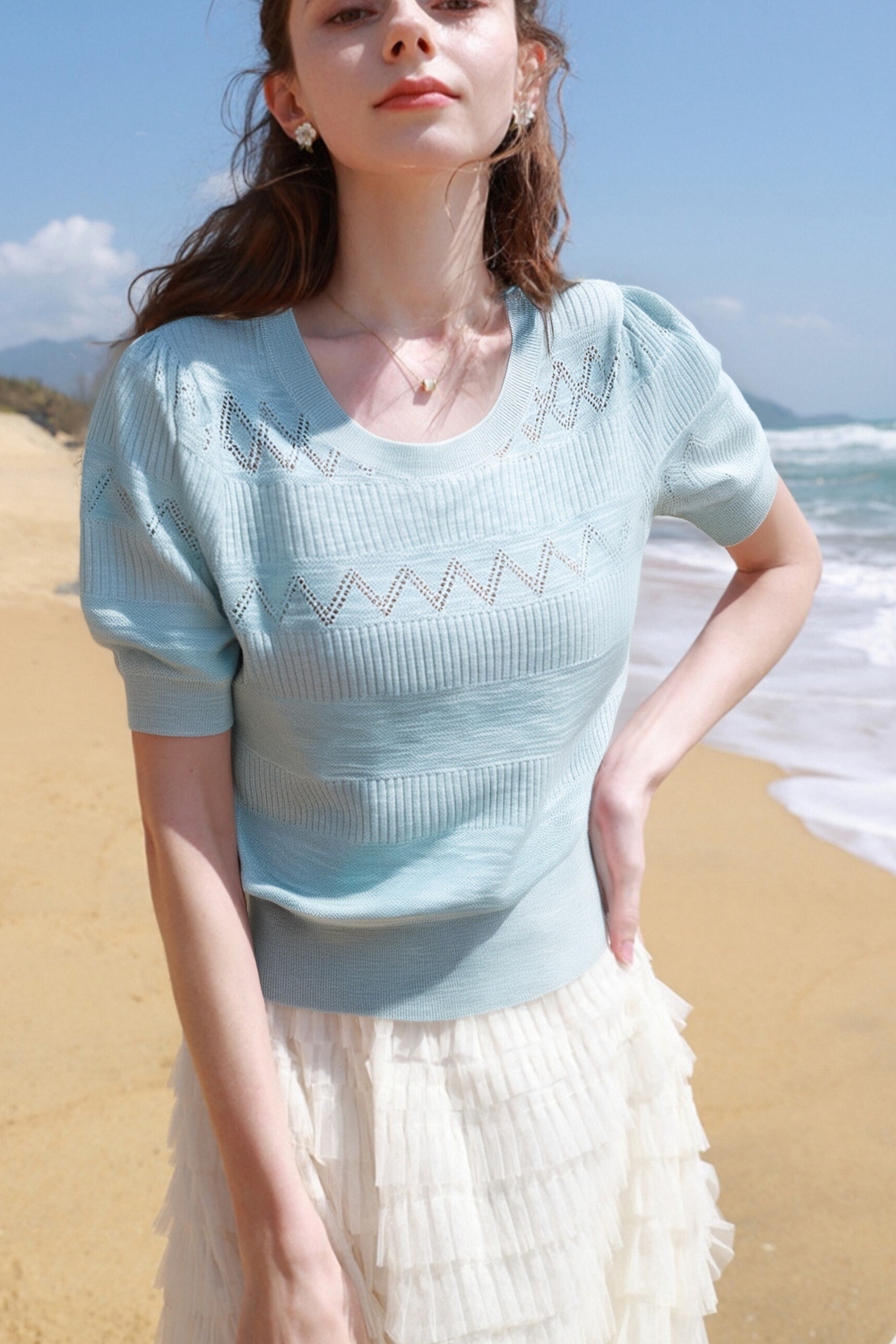 Elegant Hollow Sweater