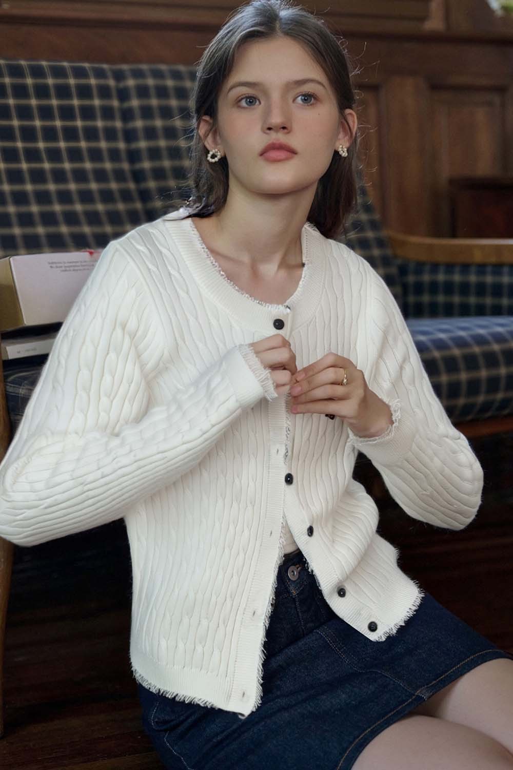 Pony Embroidered Knitted Cardigan
