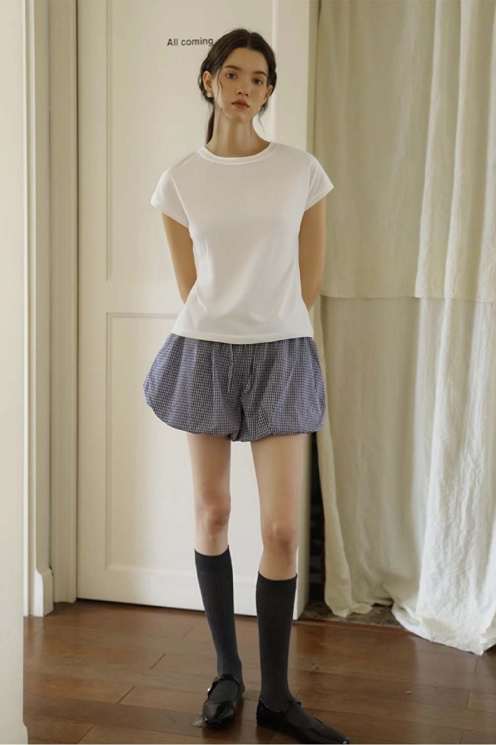Round Neck Raglan Solid Color T-Shirt