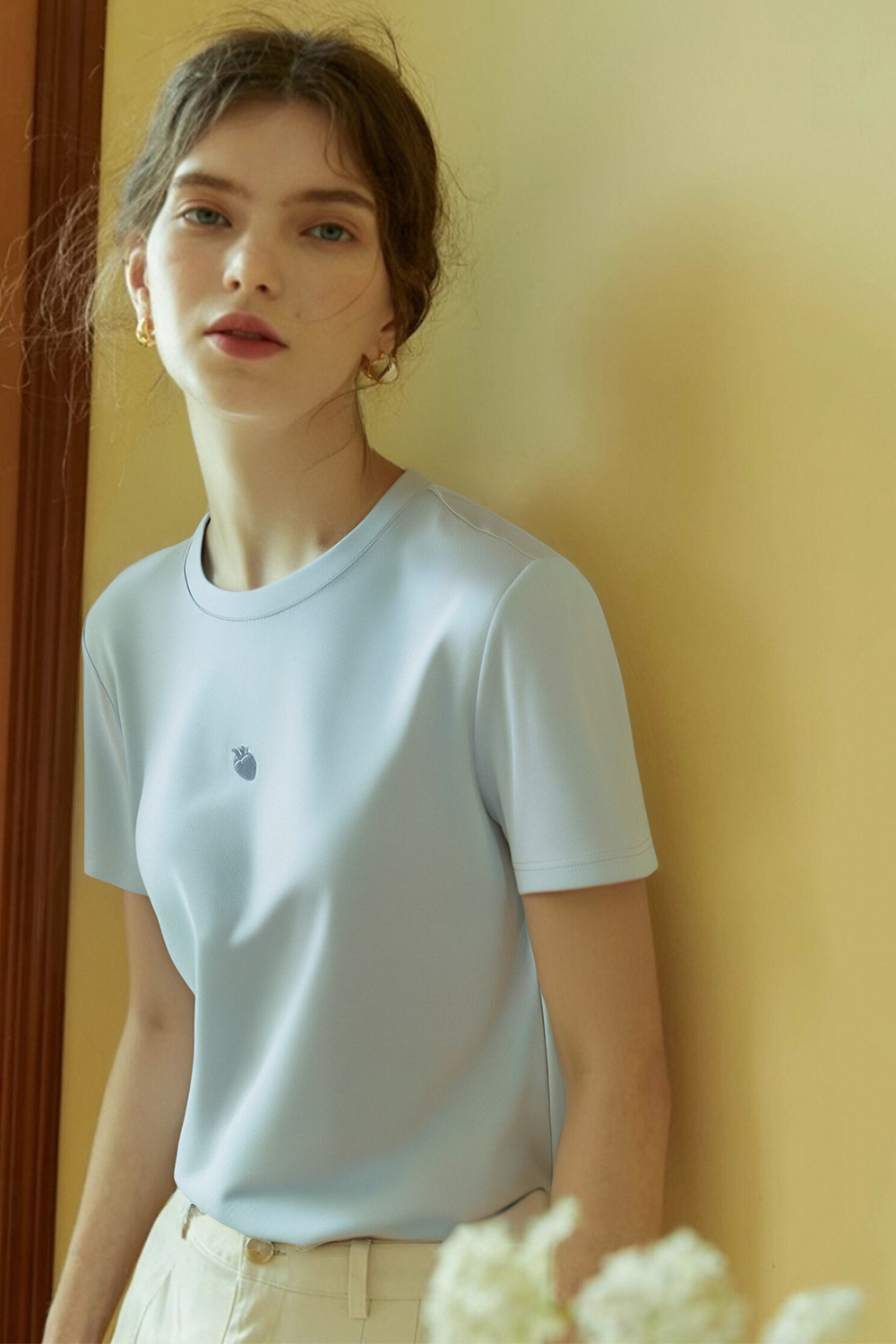 100% Cotton 3D Embroidered T-Shirt