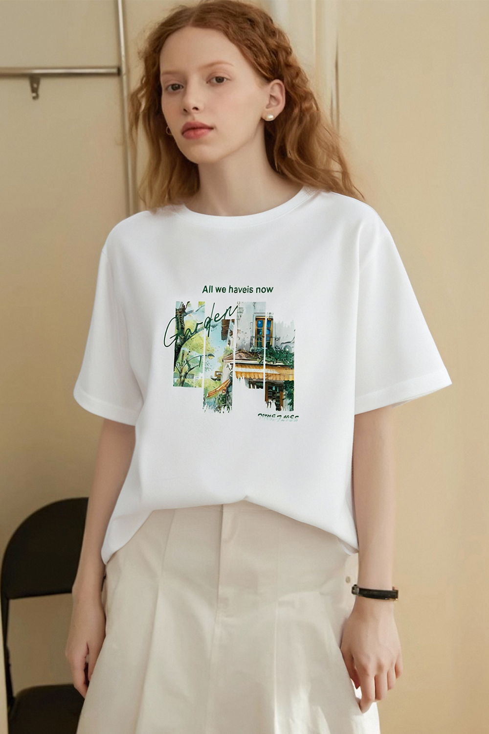Pure Cotton Time Print T-Shirt