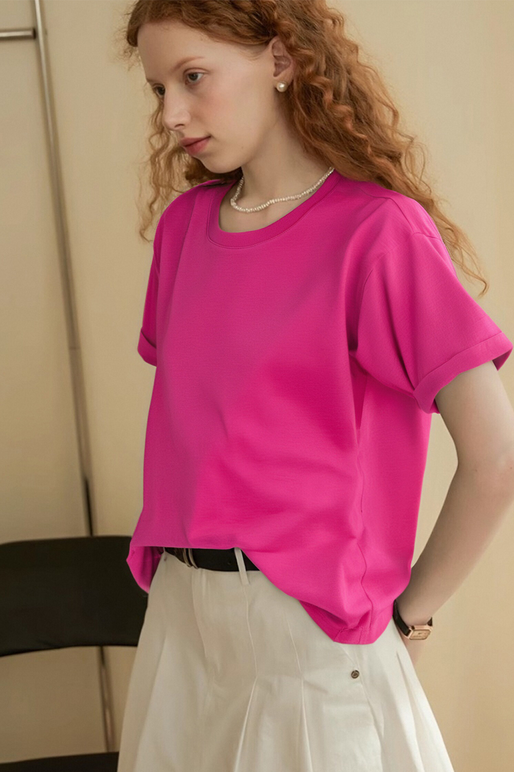 Solid Color Loose T-Shirt