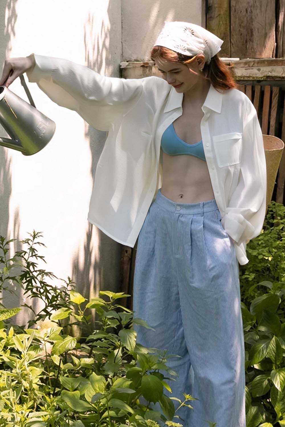 100% Ramie Loose Shirt
