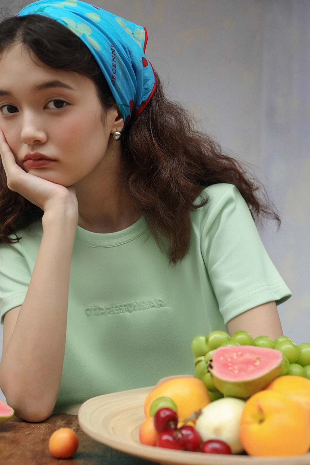 Letter Embossed T-Shirt