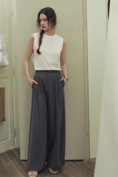 Casual Wide-Leg Trousers