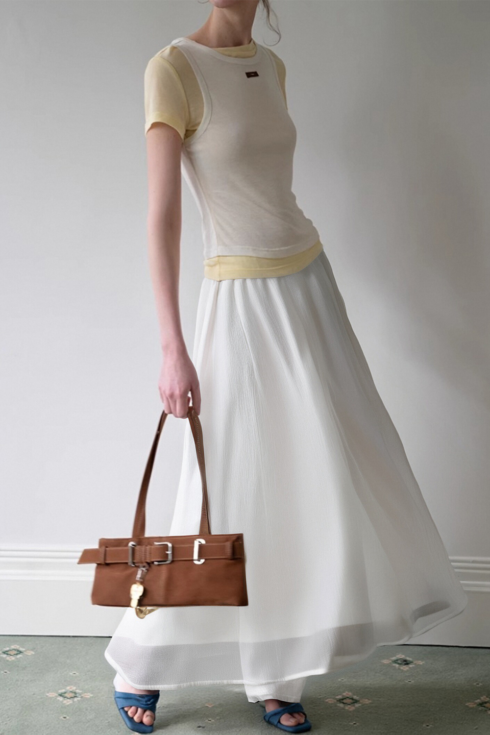 Elegant Three-Layer Skirt