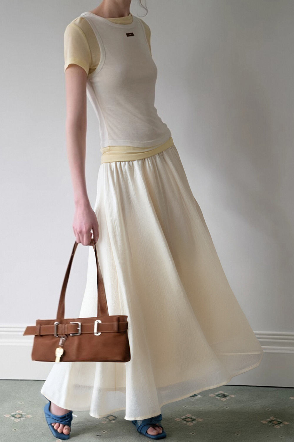 Elegant Three-Layer Skirt