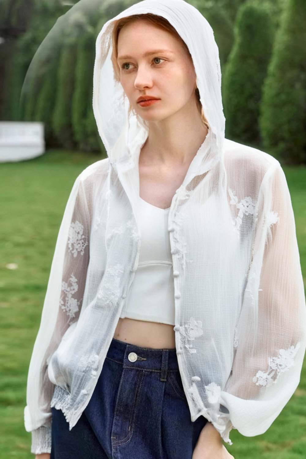 Palace Style Light Hooded Jacket