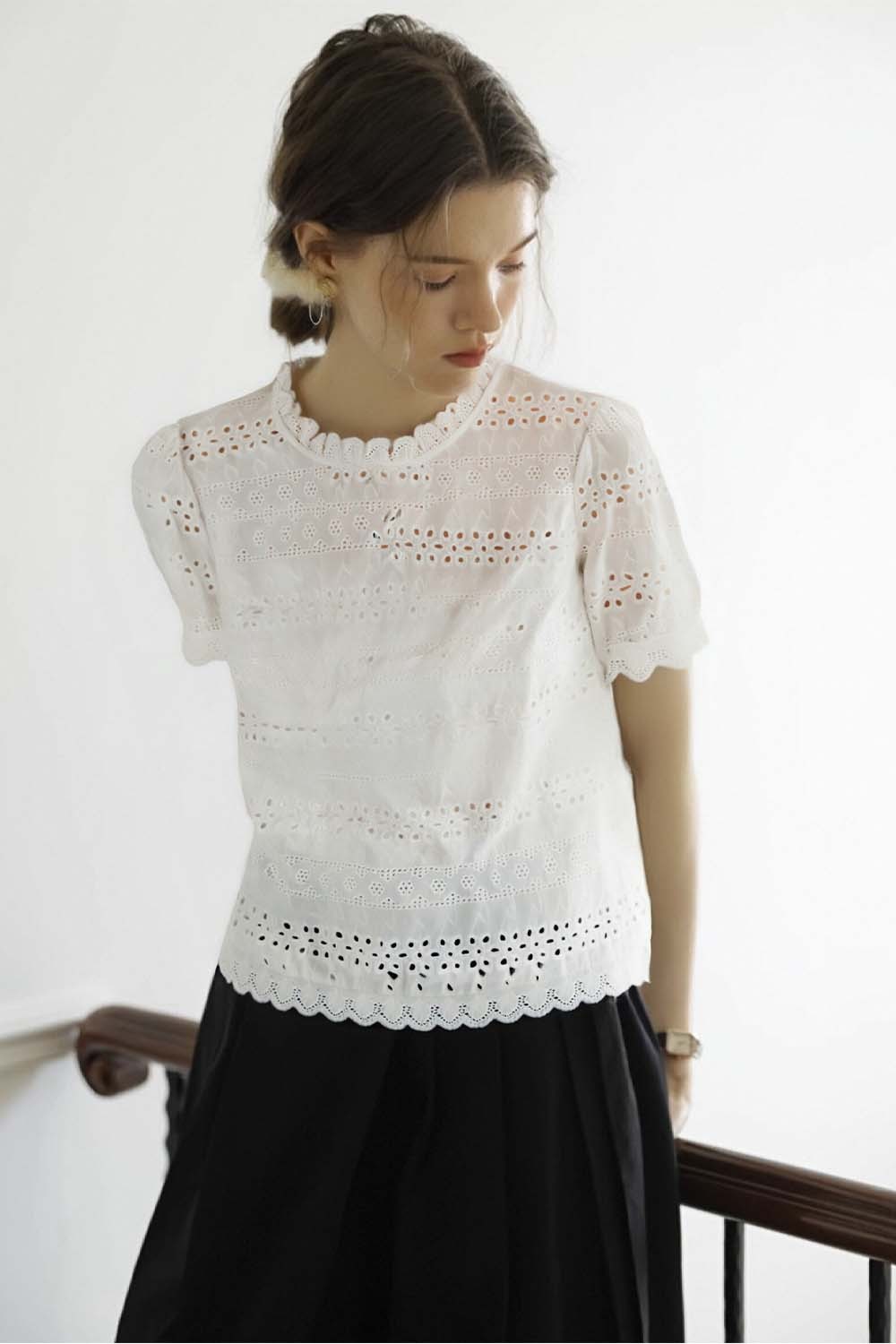 100% Cotton Embroidered Casual Shirt