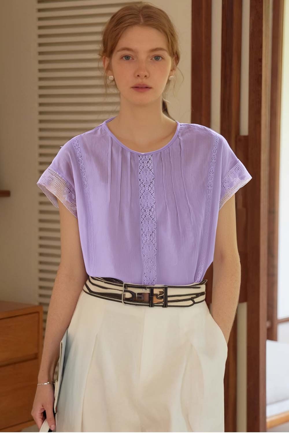 Cotton And Linen Blend Loose Shirt
