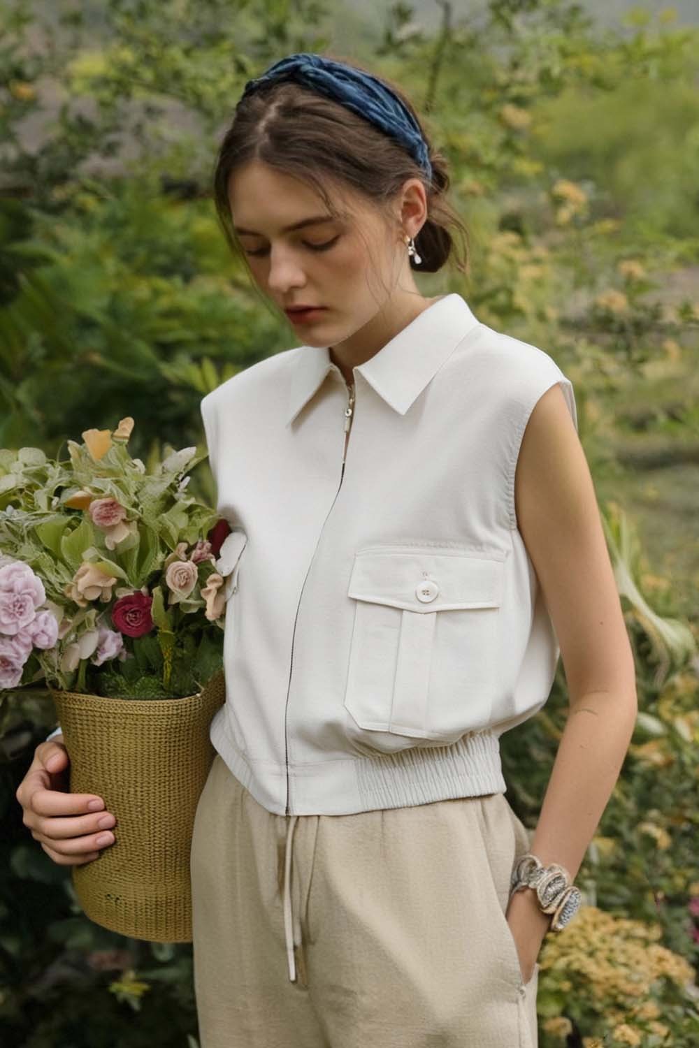 Simple Sleeveless Shirt