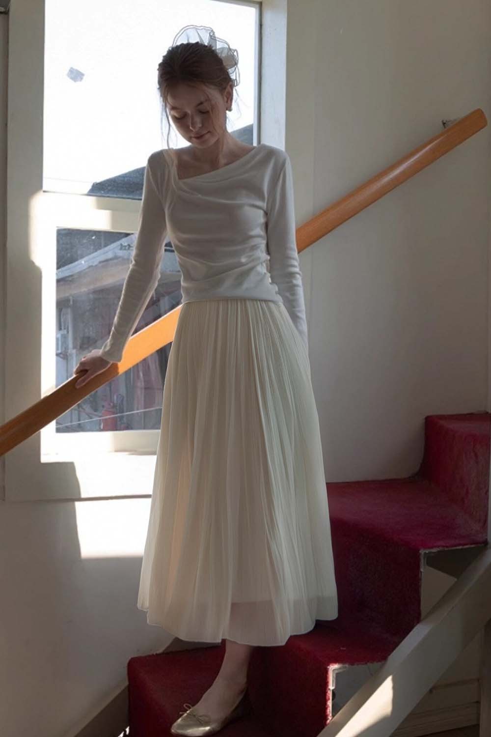 Lightweight And Flowing Loose Skirt