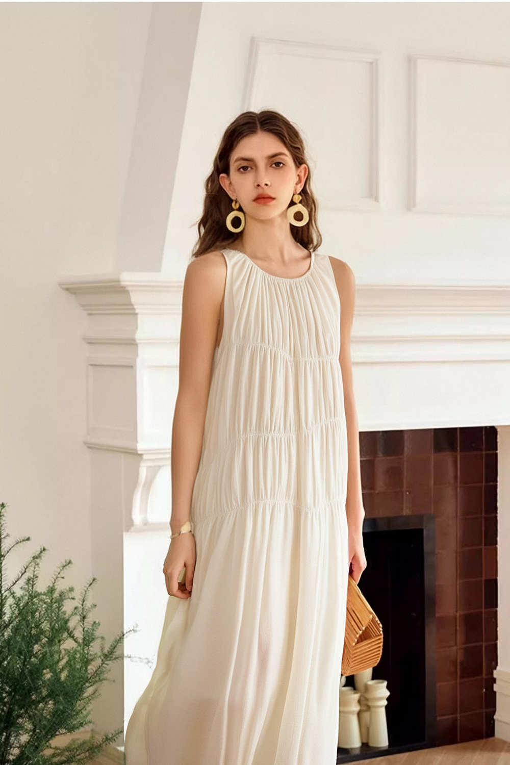 Elegant Pleated Dress