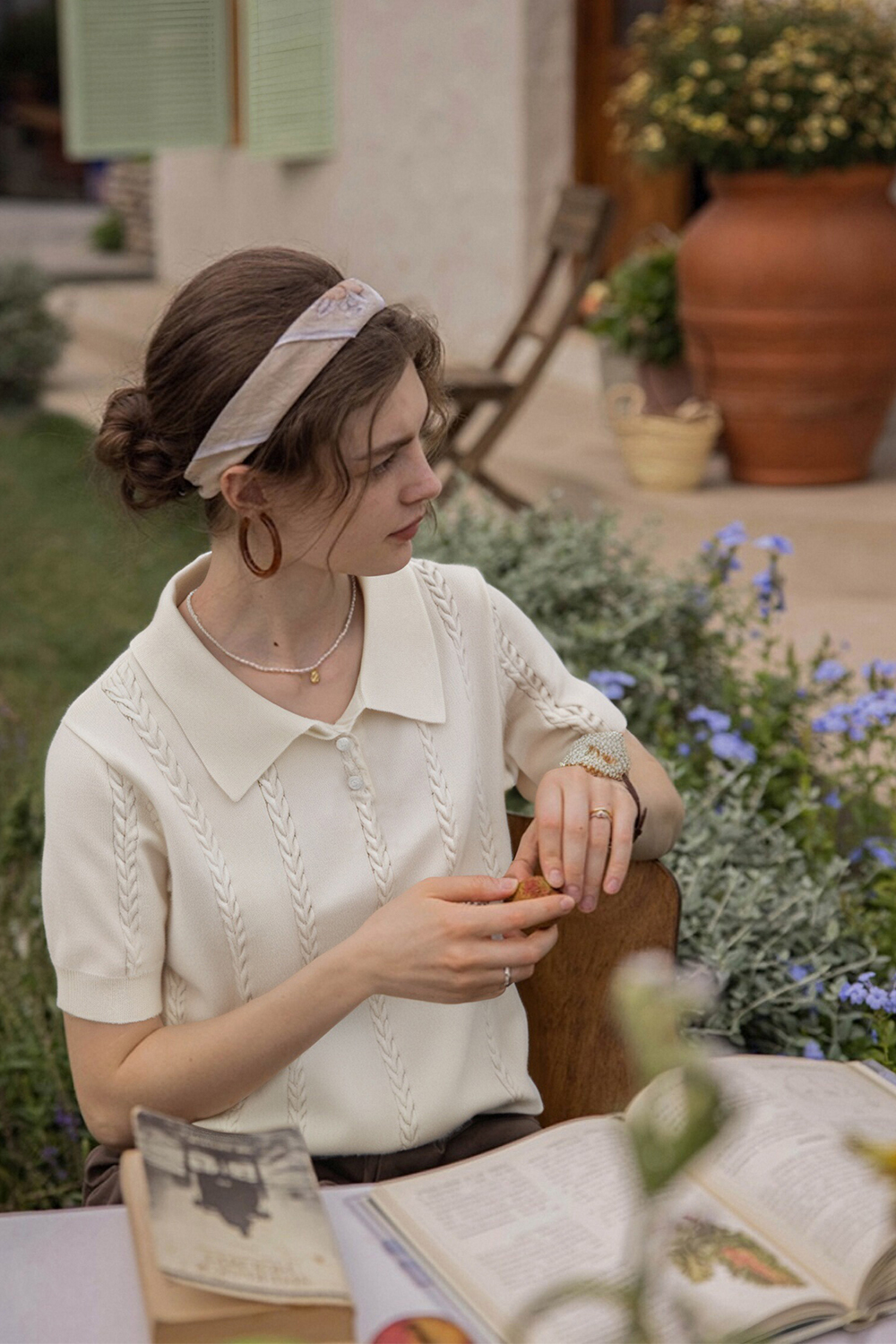 Turn-Neck Straight Sweater