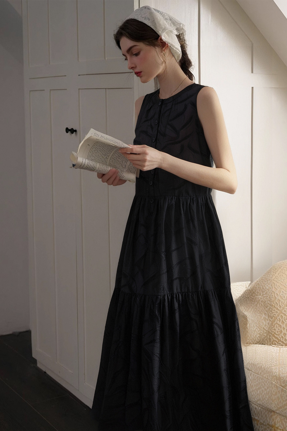 Lyocell Texture Loose Dress