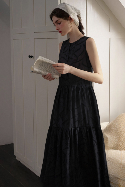 Lyocell Texture Loose Dress
