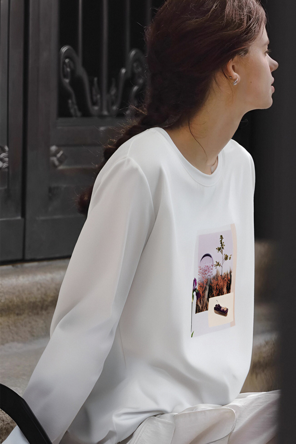 Landscape Printed Cotton T-Shirt