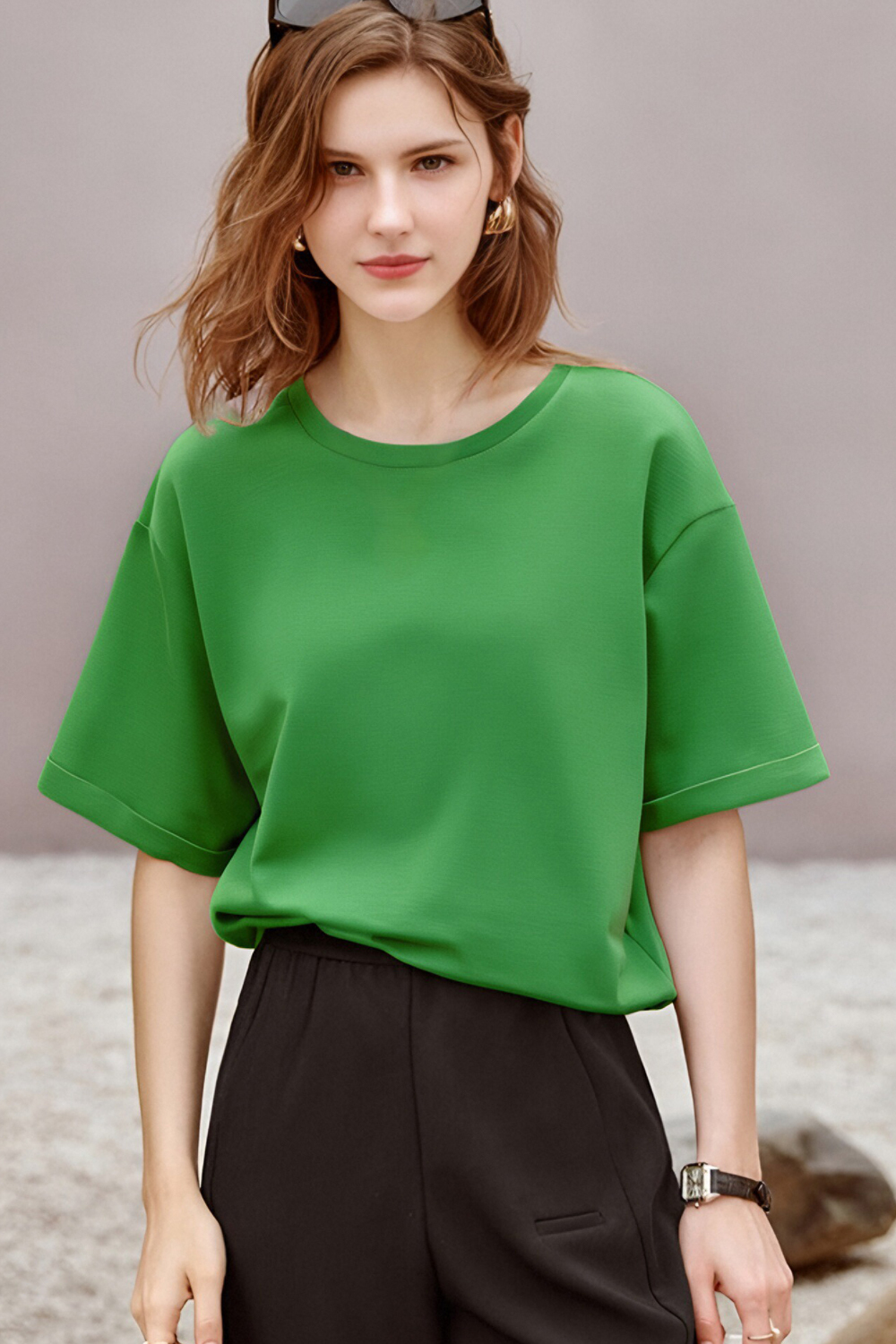 Solid Color Loose T-Shirt