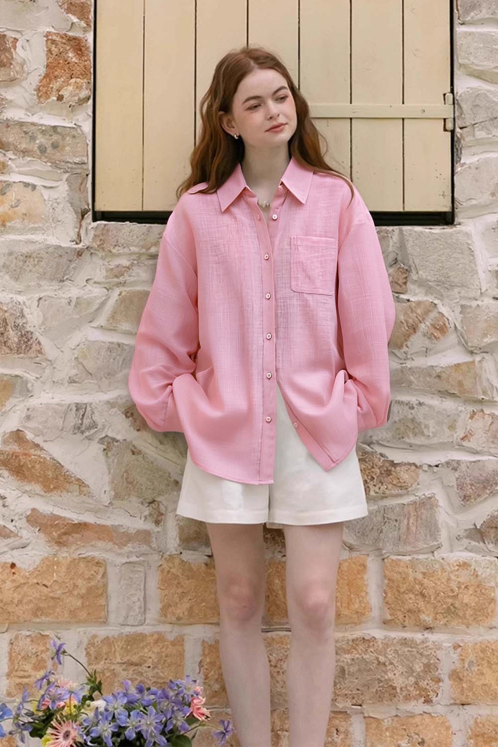 100% Ramie Loose Shirt