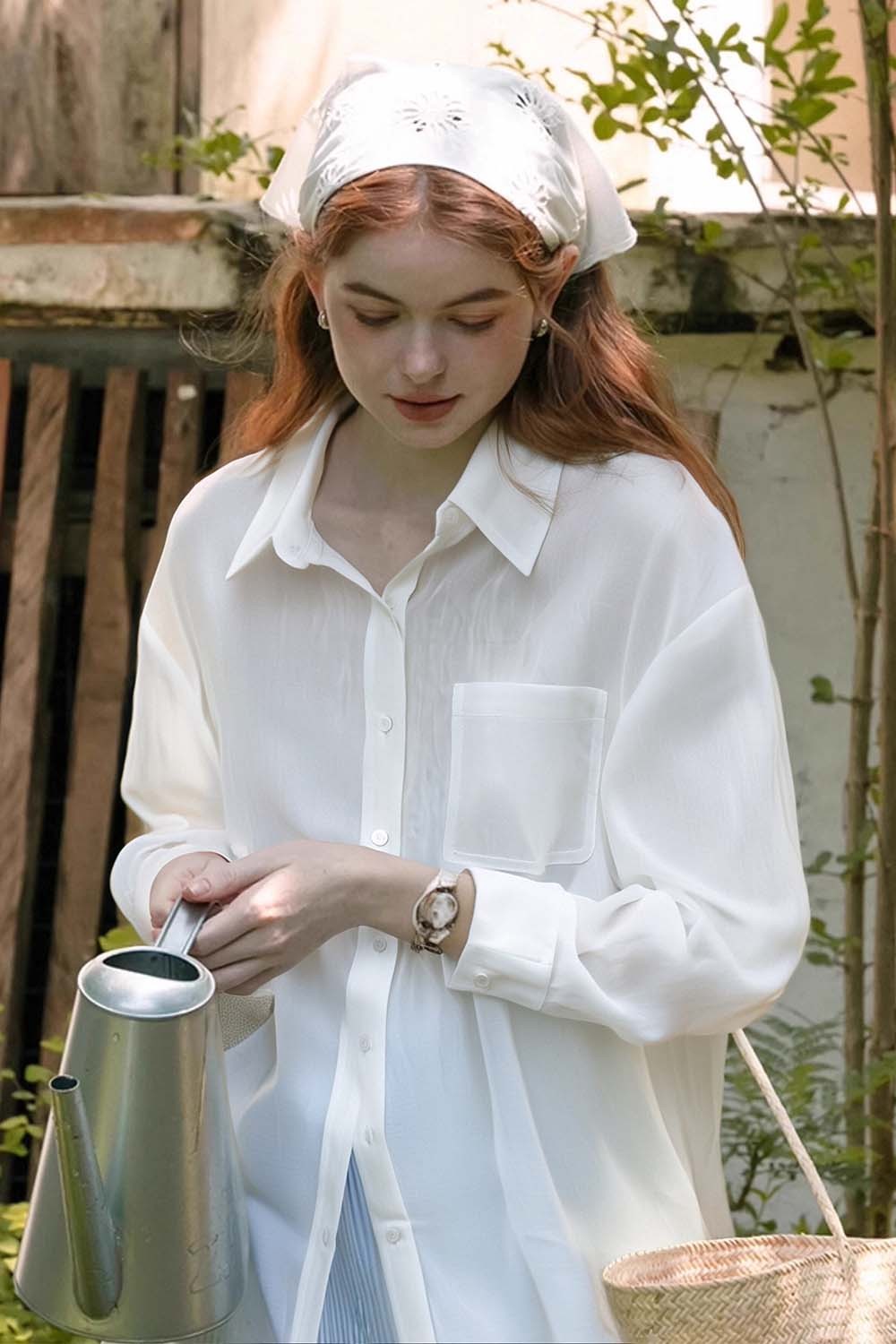 100% Ramie Loose Shirt