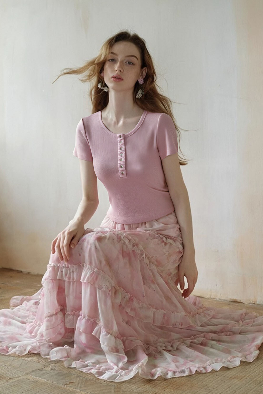 Fashion Casual Straight T-Shirt