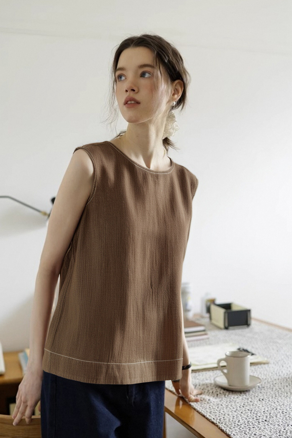 Cross Hollow Design Vest