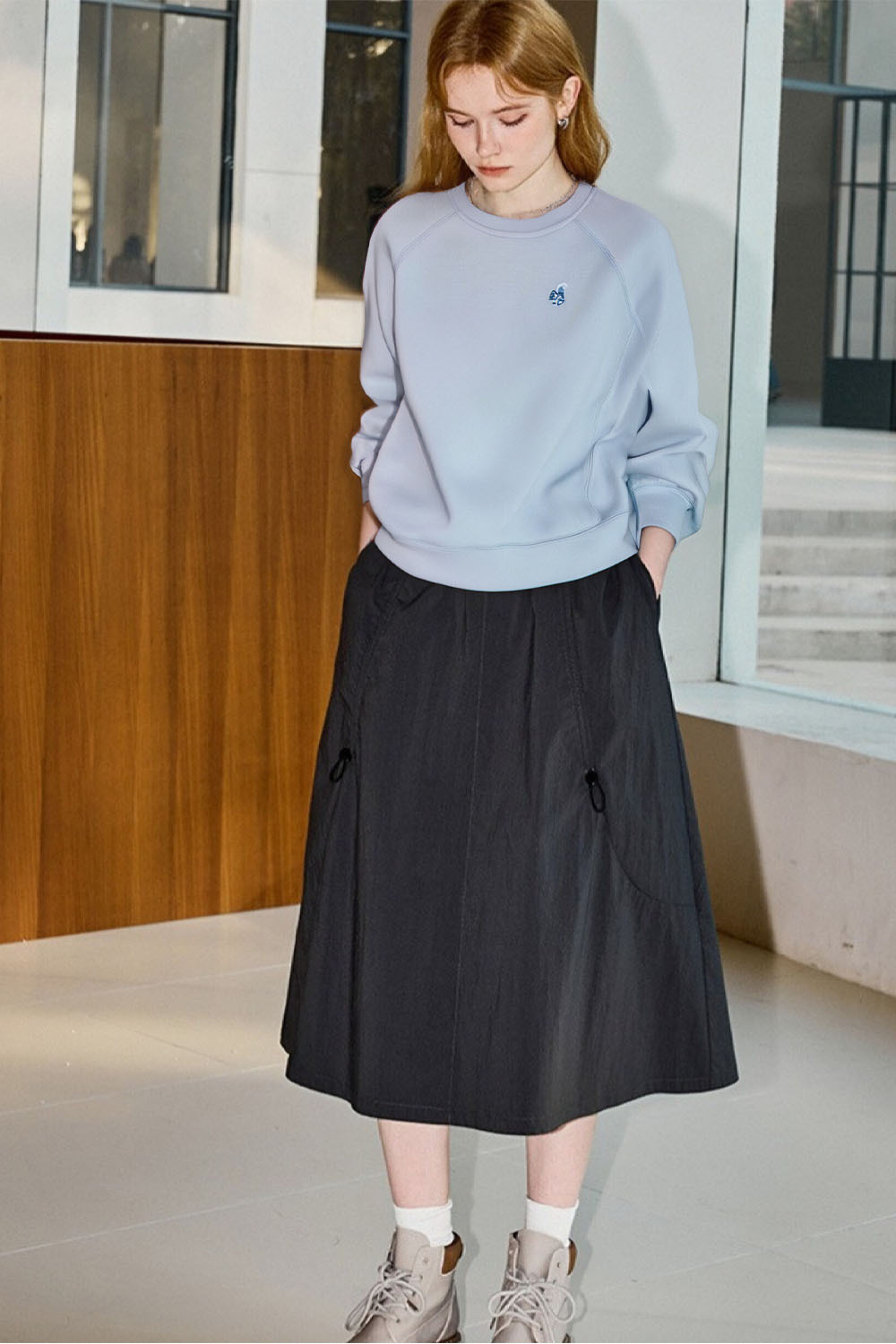 Breathable Texture Sweatshirt