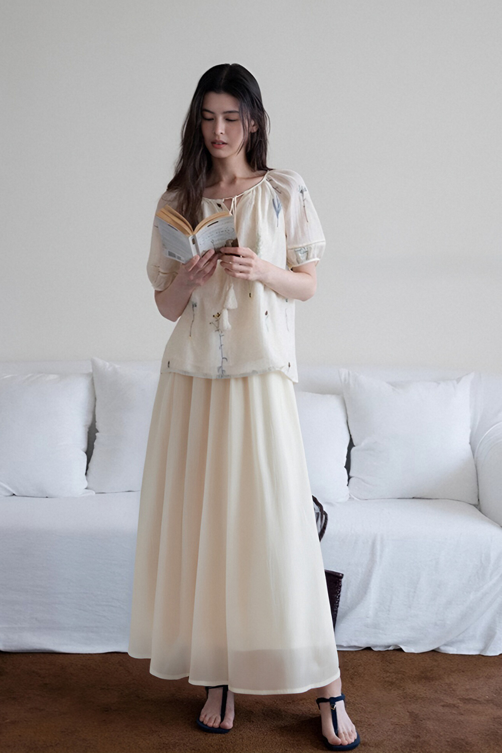 Elegant Three-Layer Skirt